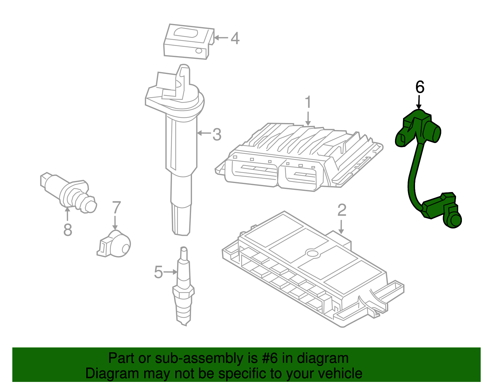 Genuine BMW 13-62-7-525-015 | Engine Crankshaft Position Sensor | FREE ...