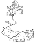 52127970 - Service Brakes: Brake Valve Bracket, Mounting for Mopar Image