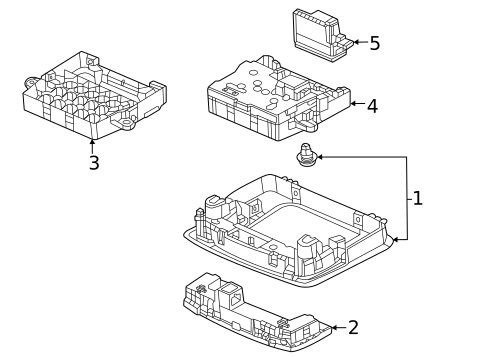Overhead Console for 2022 Honda Civic #0