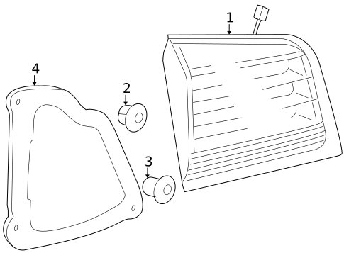 Tail Lamps for 2011 Lexus LX570 #1