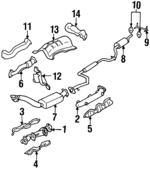 24508104 - Exhaust: Converter &amp; Pipe for Chevrolet: Lumina, Monte Carlo Image