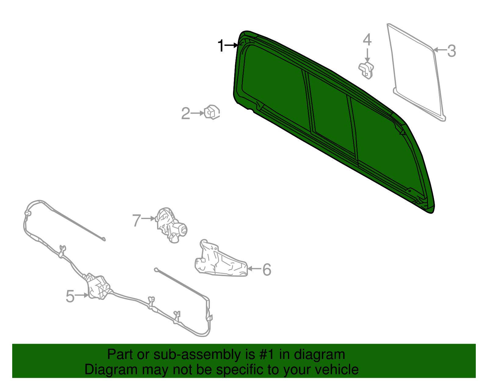 lup!n13 2005-2018 Toyota Tacoma Back Glass 64810-04121 | American