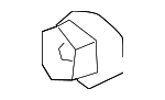 90182A0026 - Body: Back Glass Nut for Toyota Image