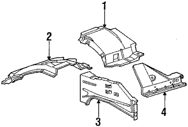 E8UZ16054A - Body: Apron Panel for Ford: E-150 Econoline, E-150 Econoline Club Wagon, E-250 Econoline, E-250 Econoline Club Wagon, E-350 Econoline, E-350 Econoline Club Wagon Image