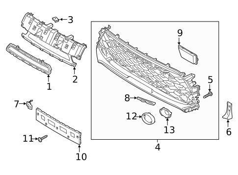 Grille & Components for 2020 Kia Soul #0