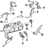 7700128310 - Fuel System: Fuel Tank for Toyota: Previa Image