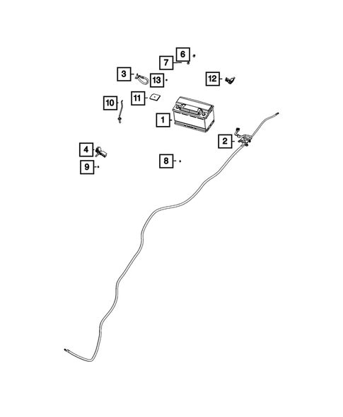 Battery, Battery Tray and Cables for 2023 Dodge Challenger #2