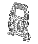7B0881045G - : Seat Back Frame for Volkswagen Image