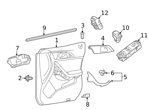 Interior Trim - Front Door for 2018 INFINITI QX30 #0