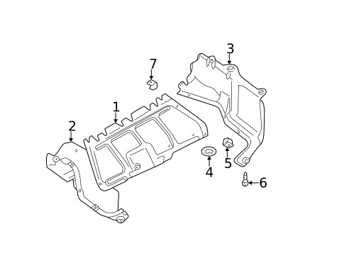 Splash Shields for 1999 Volkswagen Beetle #2