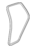 15244248 - Body: Weatherstrip for Cadillac: Escalade | Chevrolet: Tahoe | GMC: Yukon Image