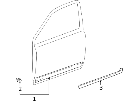 Exterior Trim - Door for 2004 Toyota Echo #0