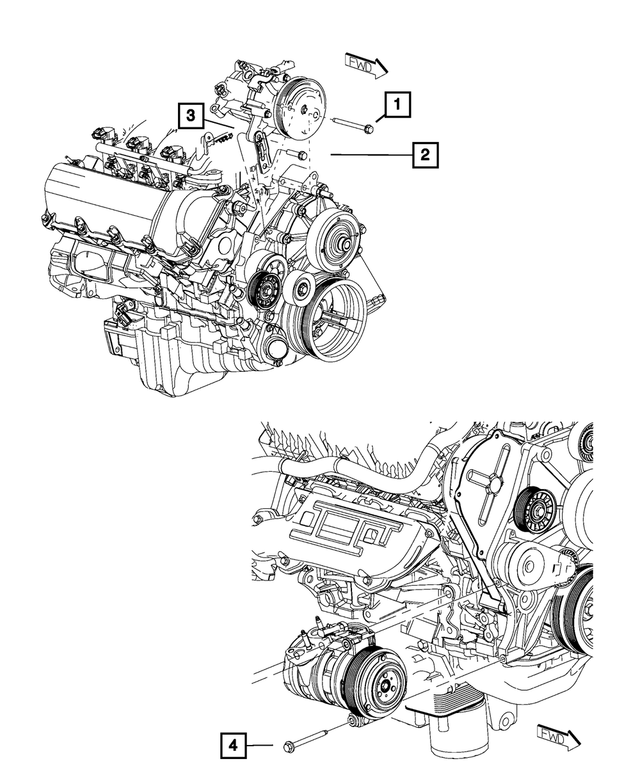 6504344 - Air Conditioners and Heaters: Hex Head Screw And Washer for Mopar Image
