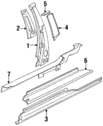895809221A - Body: Lock Pillar for Audi: Coupe Quattro Image