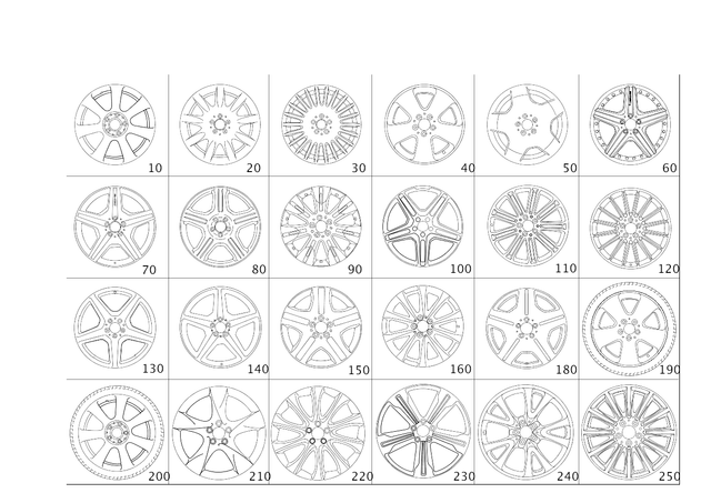 2214017602 - Wheels: Disk Wheel for Mercedes-Benz: 250, 300S, CL550, CL600, CL63 AMG, CL65 AMG, S350, S400, S500, S550, S600, S63 AMG Image image