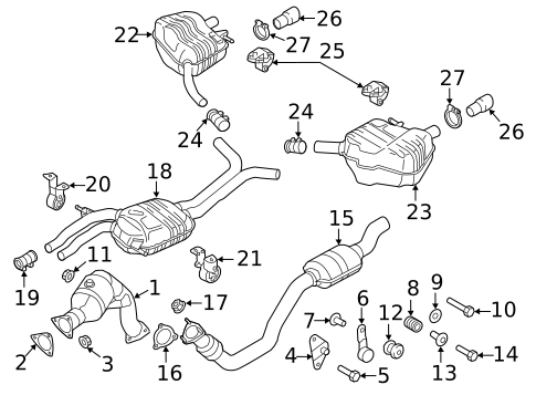 Exhaust Components for 2018 Audi A6 Quattro #0