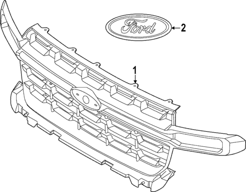 Grille for 2023 Ford Maverick #0