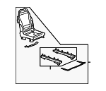 25940225 - Body: Seat Frame for Chevrolet: Malibu | Pontiac: G6 | Saturn: Aura Image