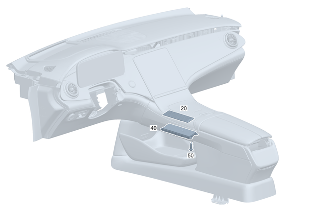 2238235300 - Electr. System: Mobile Phone Cradle for Mercedes-Benz Image image