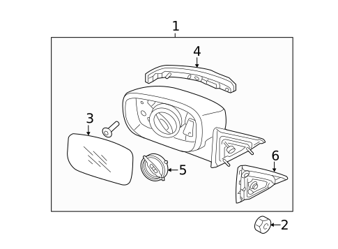 Outside Mirrors for 2010 Hyundai Genesis #0