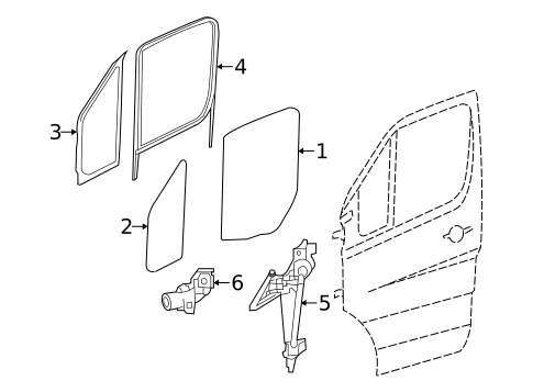 Front Door for 2018 Mercedes-Benz Sprinter 3500 #1