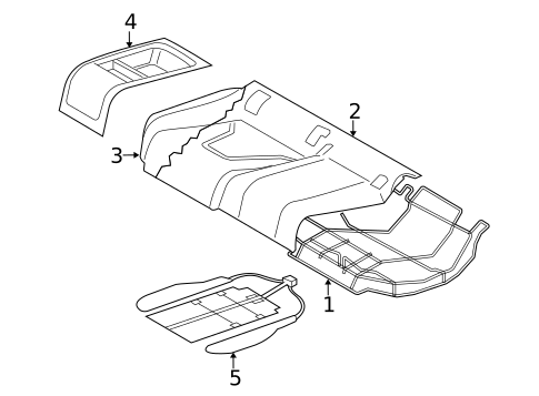 Rear Seat Components for 2013 Audi RS5 #3