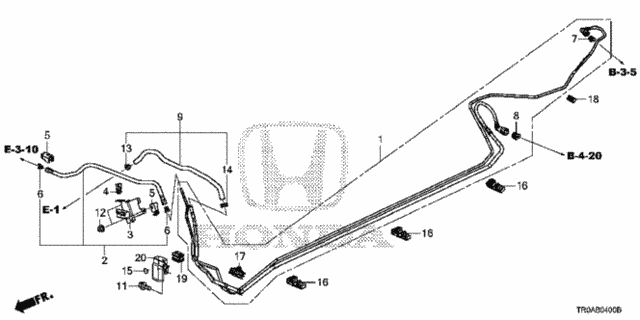 Fuel Pipe (1.8L) (KA/KC/KL) for 2013 Honda Civic #0