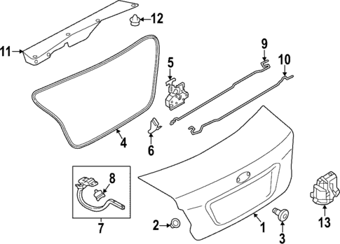 Lid & Components for 2025 Subaru WRX #0
