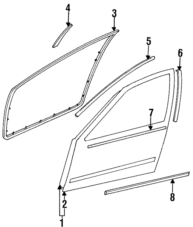 808312B100 - : Surround Weather-Strip for Nissan Image