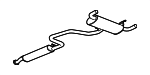 25844220 - Exhaust: Muffler &amp; Pipe for Pontiac: G6 Image