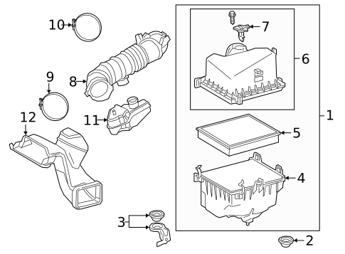 Air Intake for 2021 Toyota Avalon #0