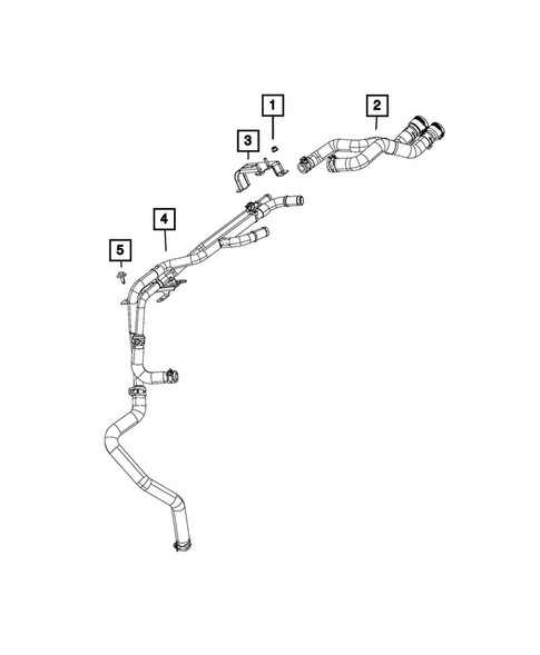 Air Conditioner and Heater Plumbing for 2026 Jeep Wrangler #1