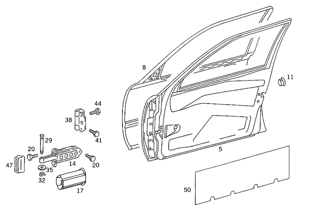 1247202505 - Front Doors: Driver Door for Mercedes-Benz Image image