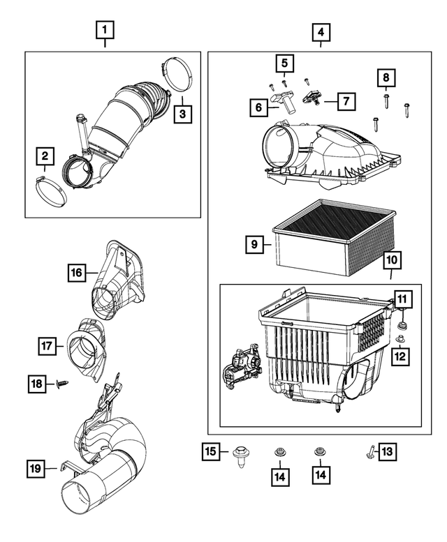 6506971AA - Fuel: Hex Flange Head Tapping Screw &amp; Washer for Mopar Image image