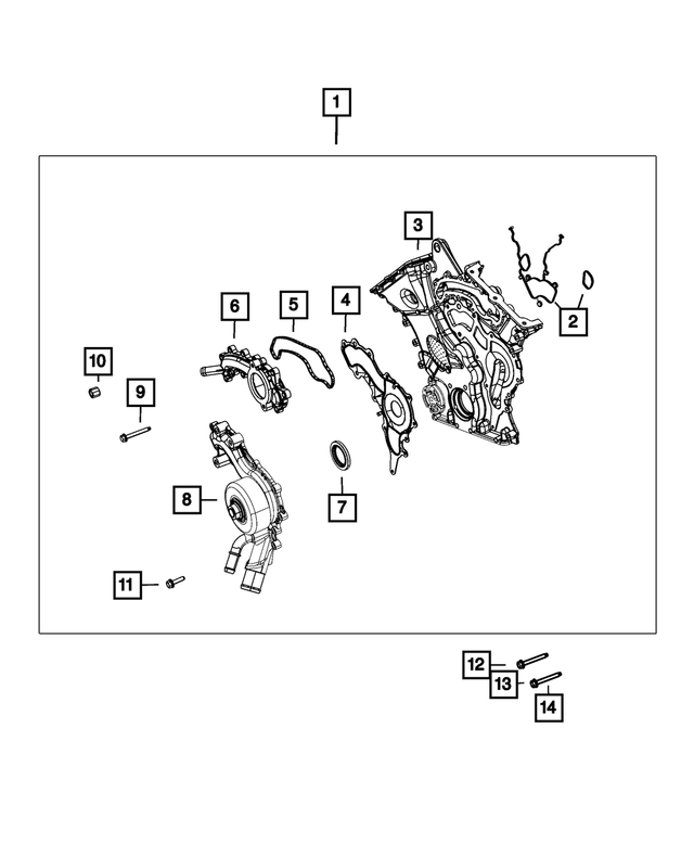 6105053AA - 3.6L Gas; Engine: Hex Head Bolt, Mounting for Mopar Image