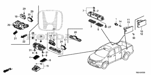 Interior Light for 2019 Honda Ridgeline #0