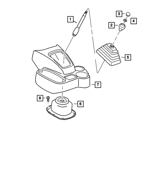 Gearshift Controls for 2007 Dodge Ram 3500 #1