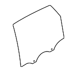 9Y3845025F - Body: Door Glass for Porsche: Cayenne Image