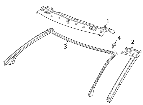Windshield Header & Components for 2022 Chevrolet Corvette #0