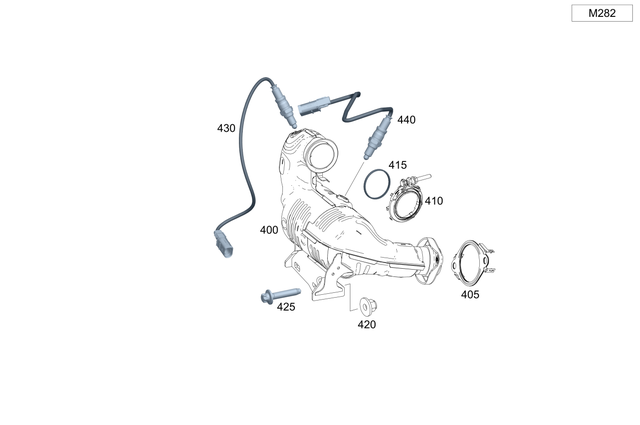 9954502 - : Pipe Clamp, Exhaust Sys for Mercedes-Benz Image