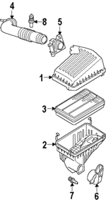 8971358090 - : Air Cleaner Body for Isuzu Image