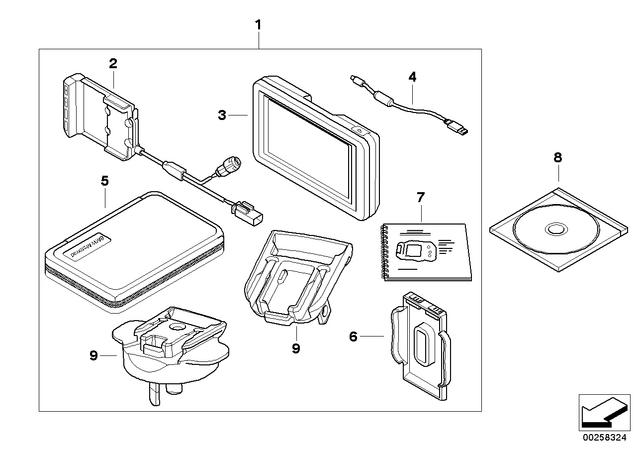 77528551283 - : Mount Cradle for BMW-Motorrad Image