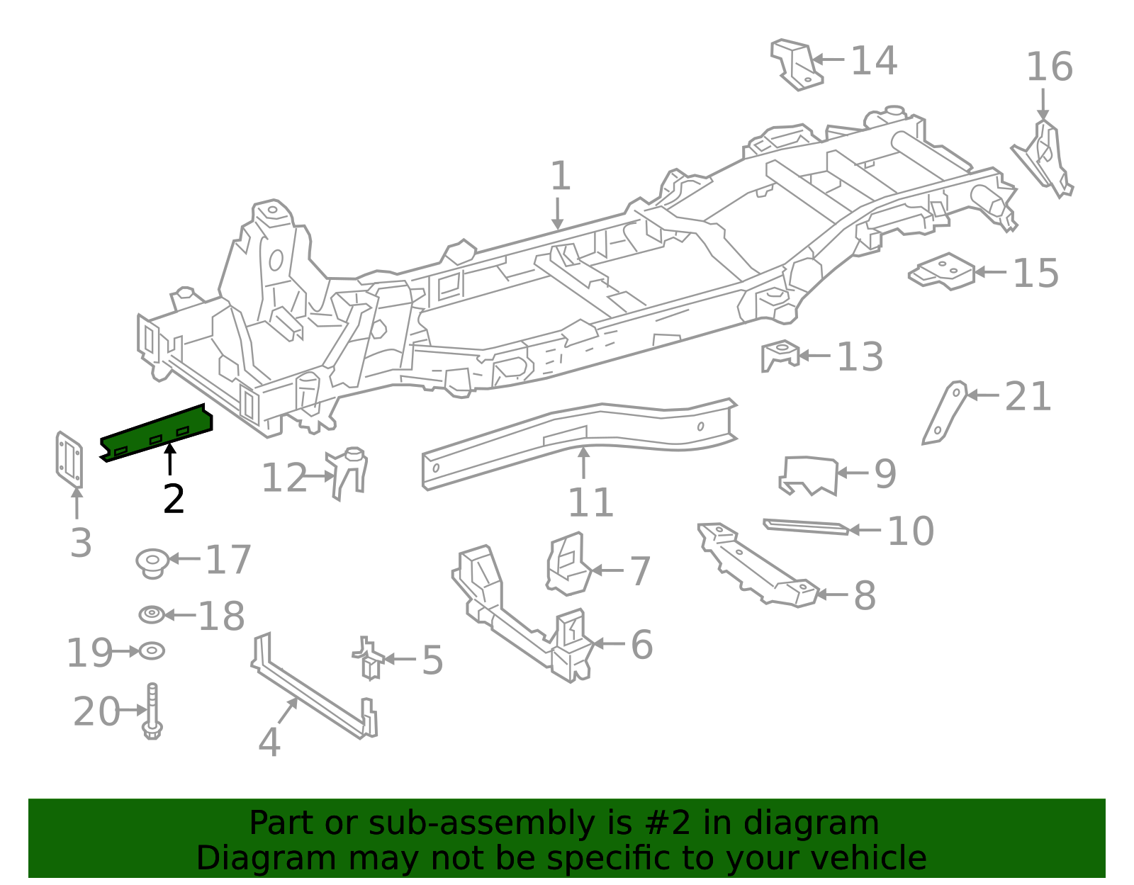 463-331-05-00 - High-Quality Frame Rail End for 2019-2025 Mercedes-Benz ...