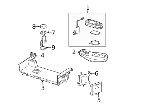 Communication System Components for 2005 Mercedes-Benz CLK 320 #0