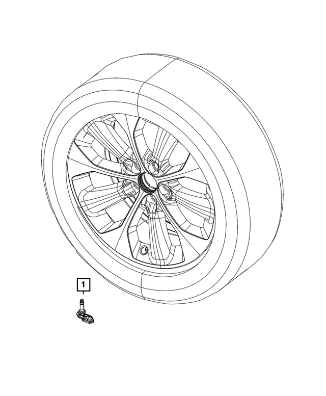 68424954AB - Electrical: Tire Pressure Sensor for Mopar Image