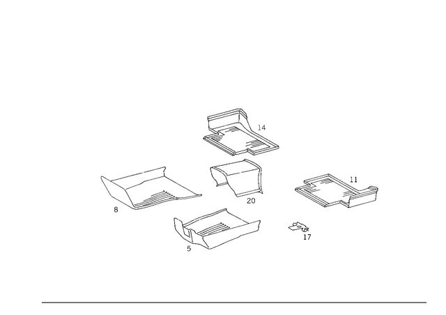 2026840302 - Panelling: Lining for Mercedes-Benz: C220, C230, C280, C43 AMG Image image