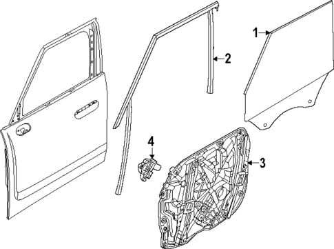 Glass - Front Door for 2025 Mini Countryman #0