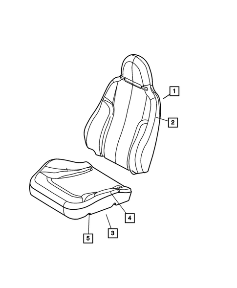 Front Seats and Attaching Parts for 2003 Jeep Liberty #2