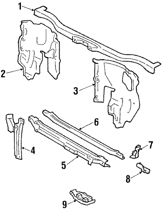 94845442 - Cooling System: Upper Tie Bar for GM Image