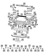 5ZB411BJAD - Frame, Bumper and Fascia: Front Bumper for Ram: 1500 Image